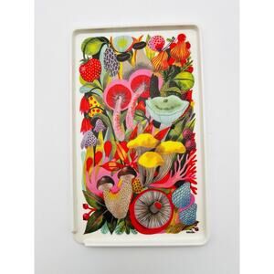 FRED Mushroom TOOMUCHERY by Helen Dardik Super Useful Tray Retro Colorful NWT